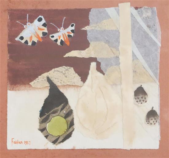 § Mary Fedden (1915-2012) Butterflies 5.5 x 6in.